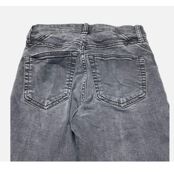 TopShop Black High Waist Skinny Acid Washed Jamie Center Seam Jeans 25 NWT - Picture 3 of 5